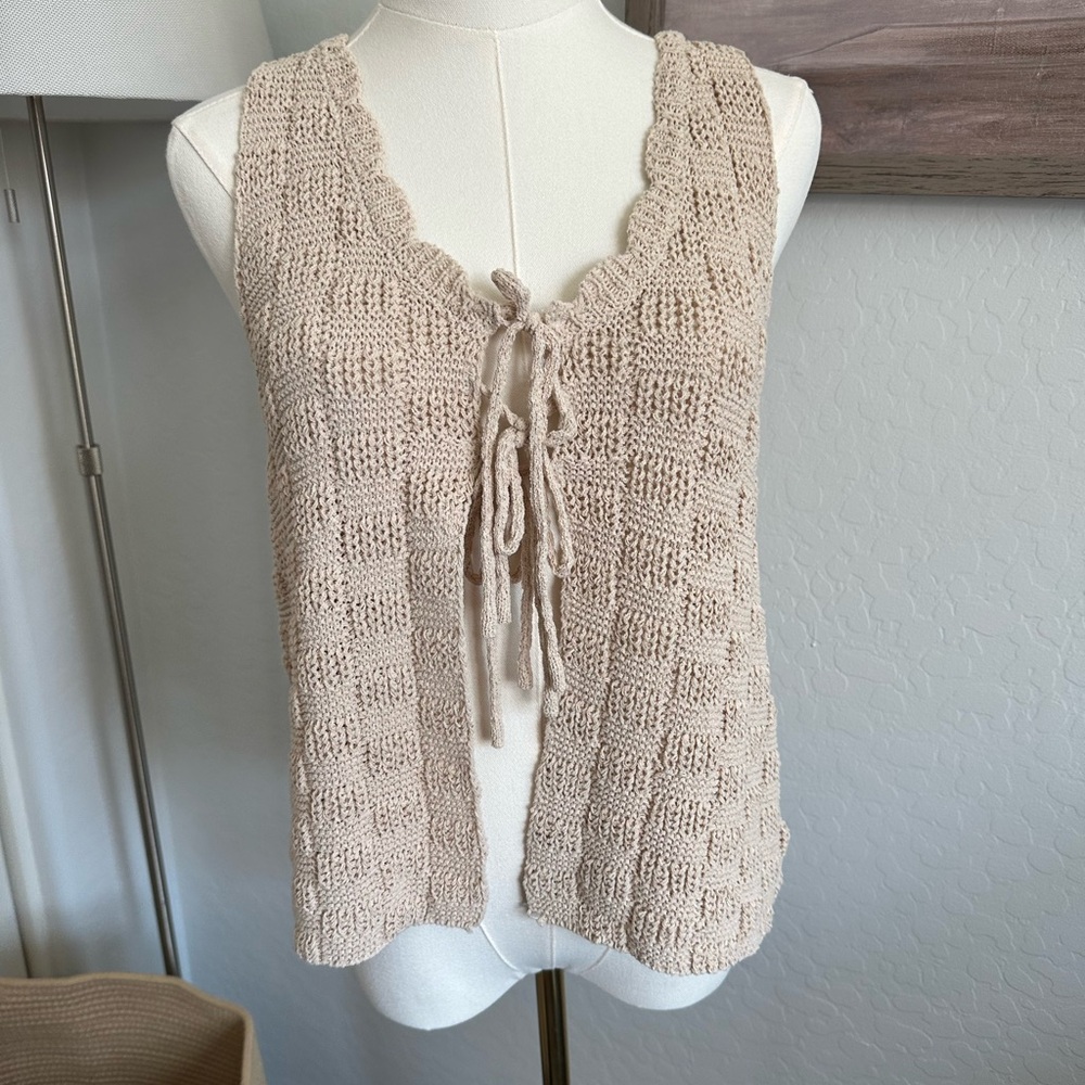 Knit Tie Front Tank